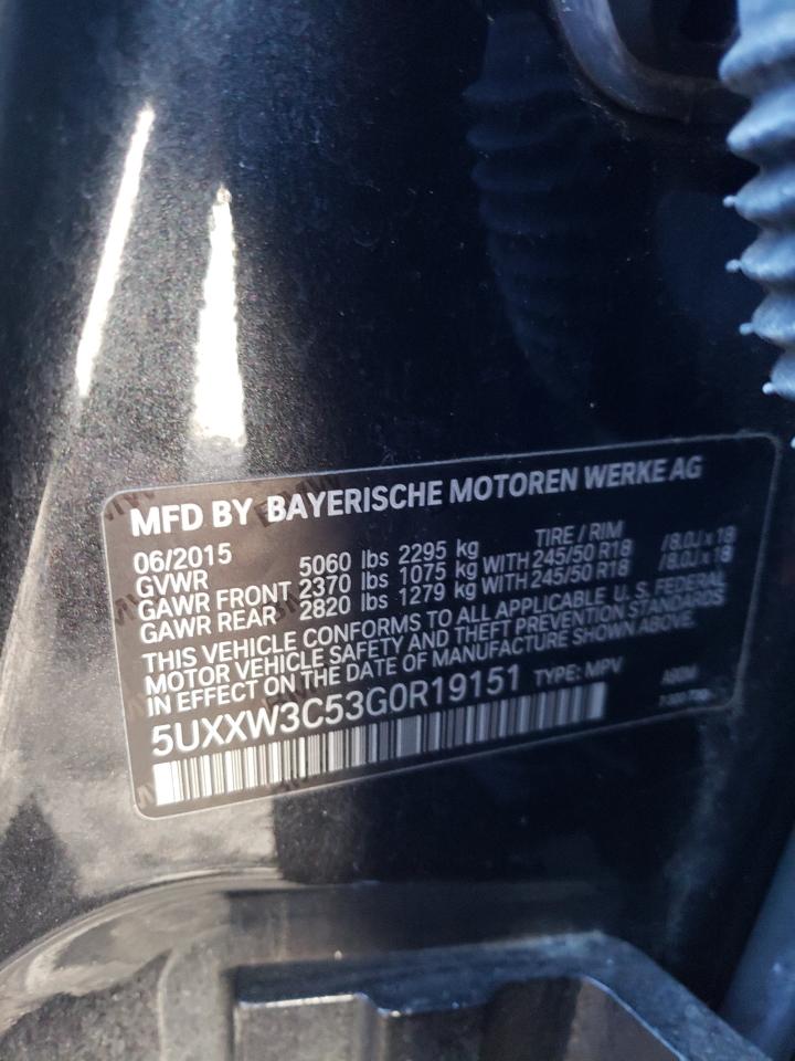 Photo 10 from auction – 2016 BMW X4 XDRIVE2 with VIN 5UXXW3C53G0R19151
