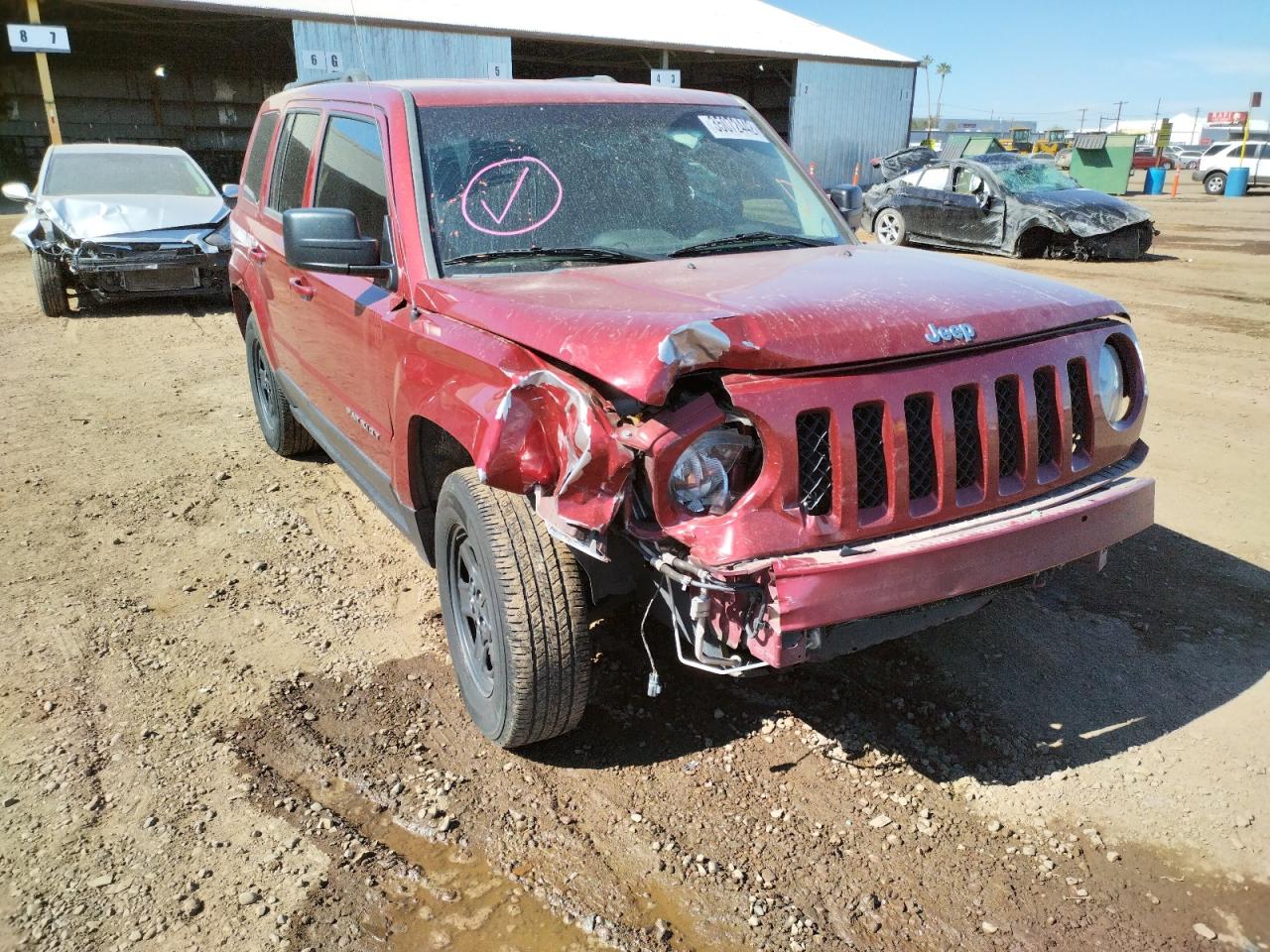 Photo 9 from auction – 2016 JEEP PATRIOT SP with VIN 1C4NJPBB2GD703239