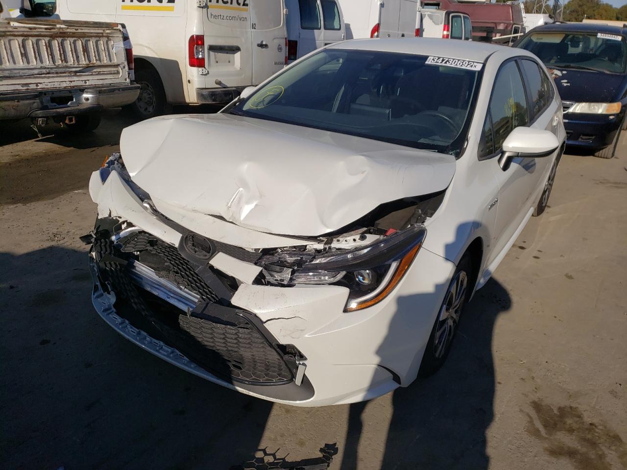 Photo 2 from auction – 2021 TOYOTA COROLLA LE with VIN JTDEAMDE1MJ013324