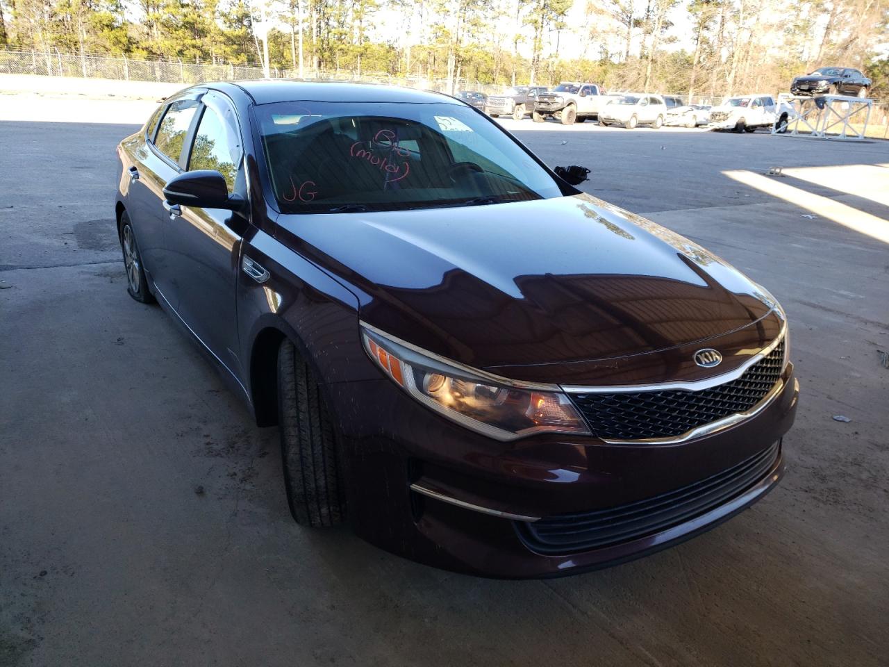 KIA OPTIMA LX 2016 with VIN 5XXGT4L36GG019387 - Photo from auction