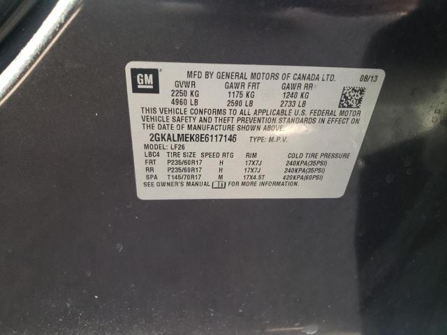 Photo 10 from auction – 2014 GMC TERRAIN SL with VIN 2GKALMEK8E6117146