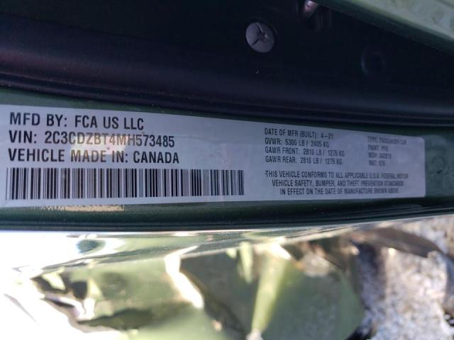 Photo 10 from auction – 2021 DODGE CHALLENGER with VIN 2C3CDZBT4MH573485