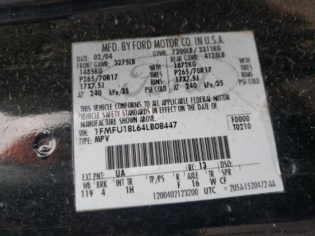 Photo 10 from auction – 2004 FORD EXPEDITION with VIN 1FMFU18L64LB08447