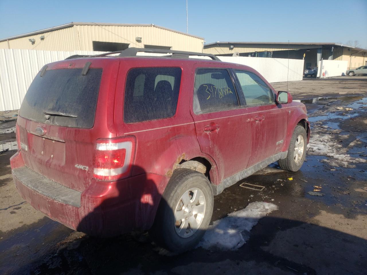 Photo 4 from auction – 2008 FORD ESCAPE with VIN 1FMCU94178KA62371
