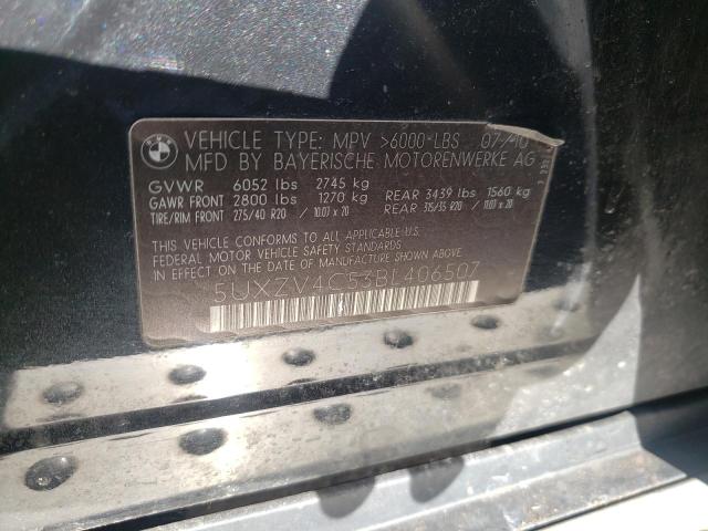 Photo 10 from auction – 2011 BMW X5 XDRIVE3 with VIN 5UXZV4C53BL406507