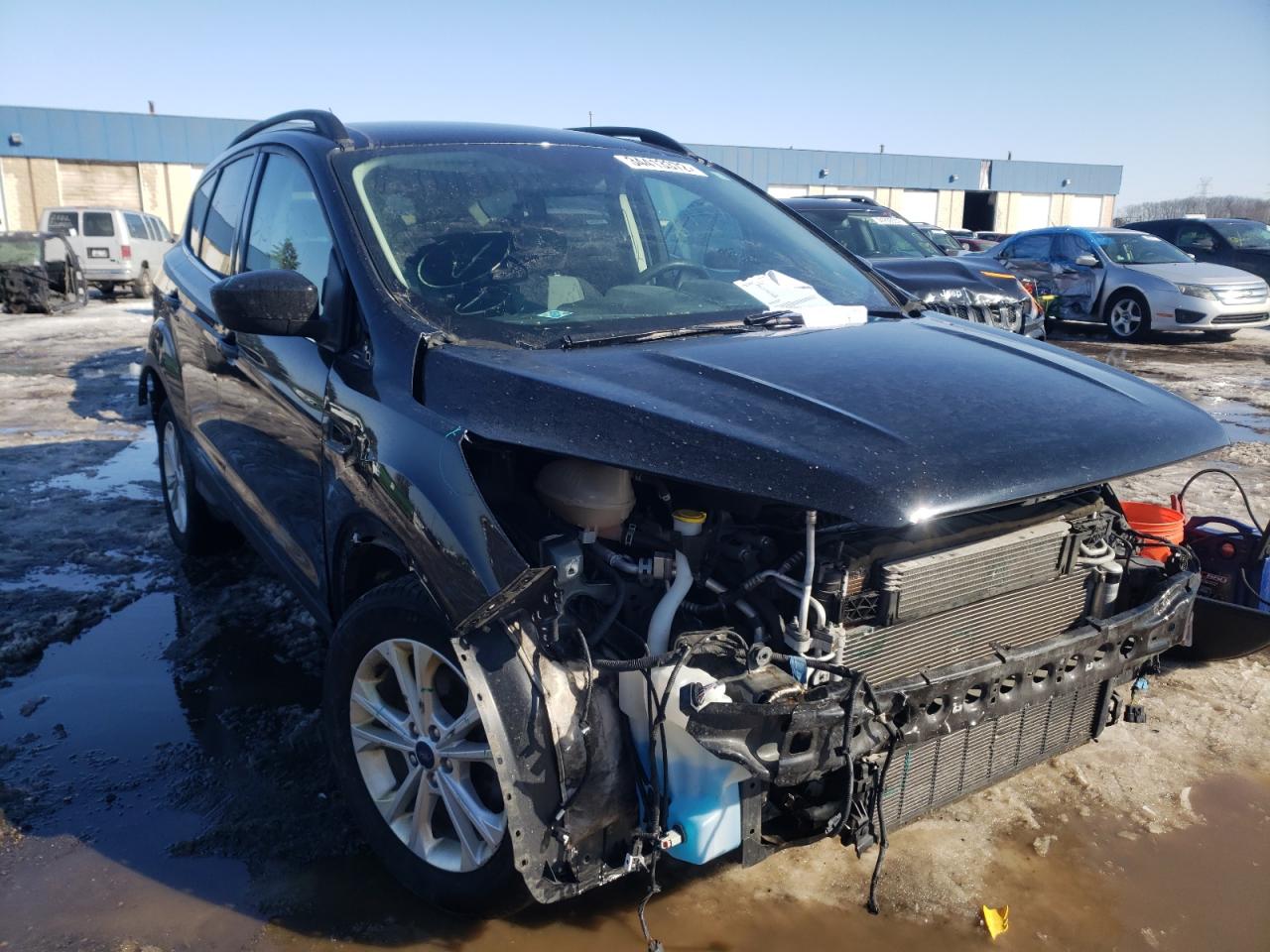FORD ESCAPE SE 2018 with VIN 1FMCU0GDXJUD03030 - Photo from auction