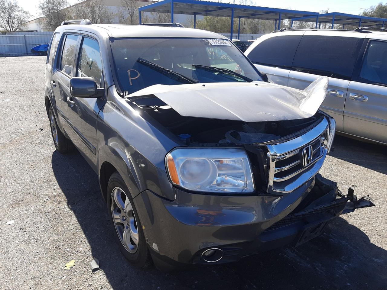 HONDA PILOT EXL 2013 with VIN 5FNYF3H54DB008273 - Photo from auction