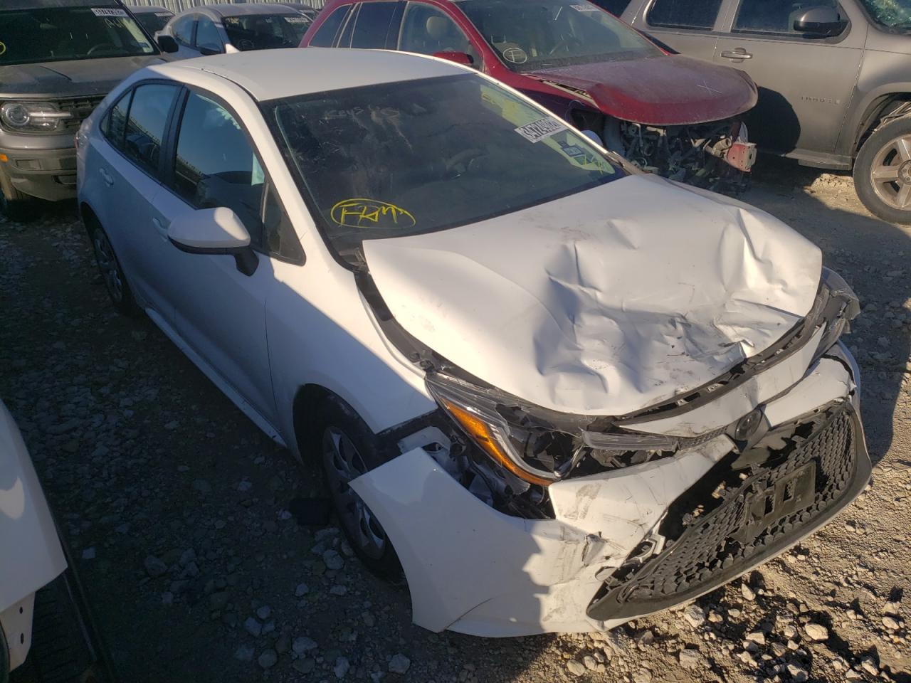 TOYOTA COROLLA LE 2020 with VIN 5YFEPRAE0LP044039 - Photo from auction