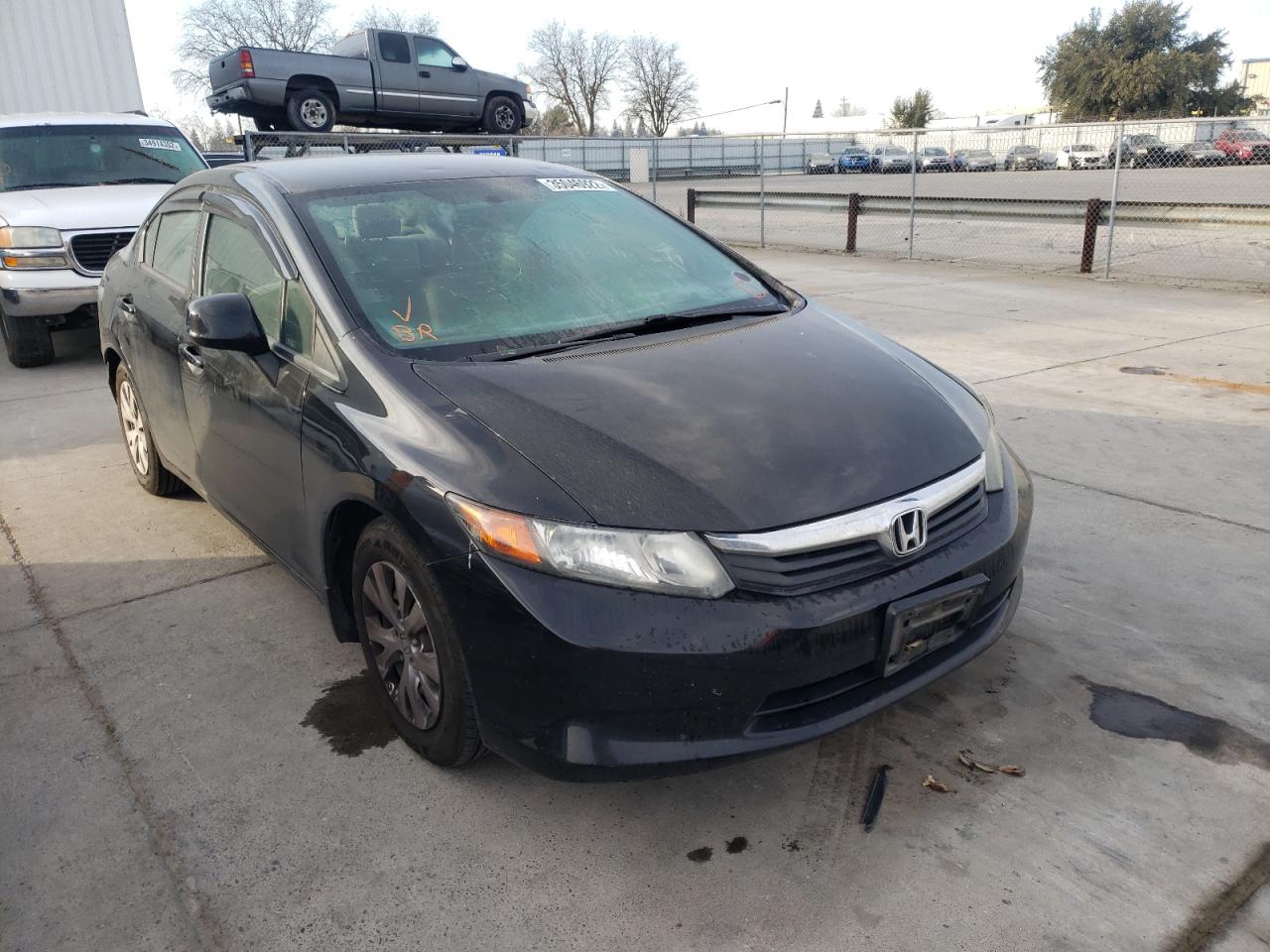 HONDA CIVIC LX 2012 with VIN 19XFB2F52CE364595 - Photo from auction