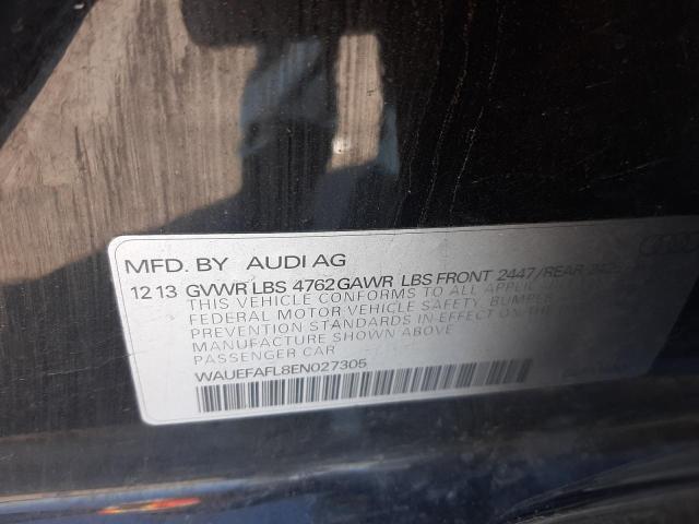 Photo 10 from auction – 2014 AUDI A4 PREMIUM with VIN WAUEFAFL8EN027305