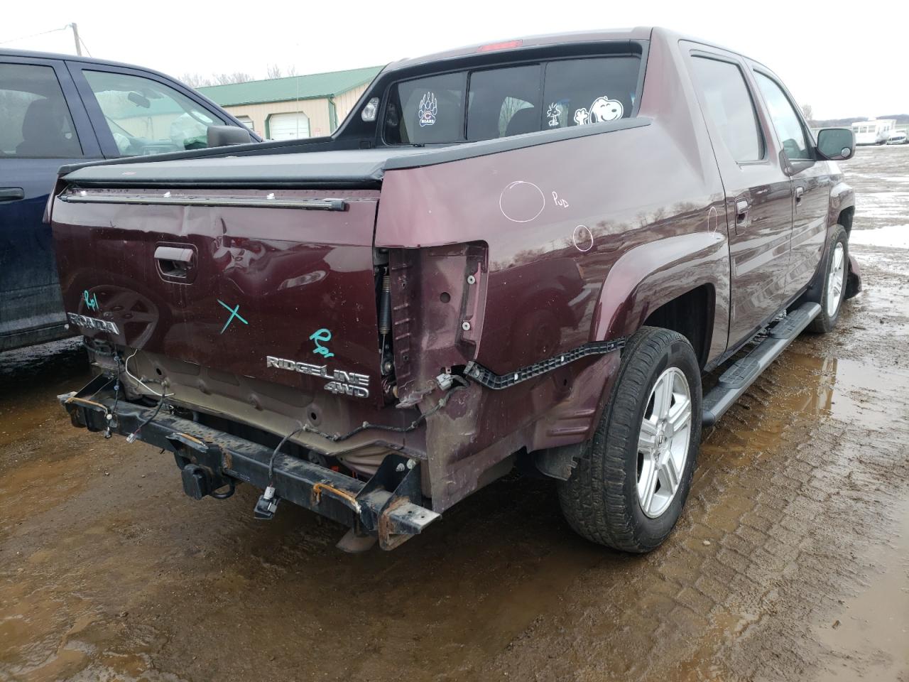 Photo 4 from auction – 2012 HONDA RIDGELINE with VIN 5FPYK1F51CB461162