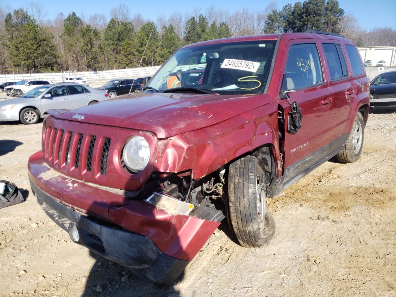 Photo 2 from auction – 2017 JEEP PATRIOT SP with VIN 1C4NJPBBXHD133122