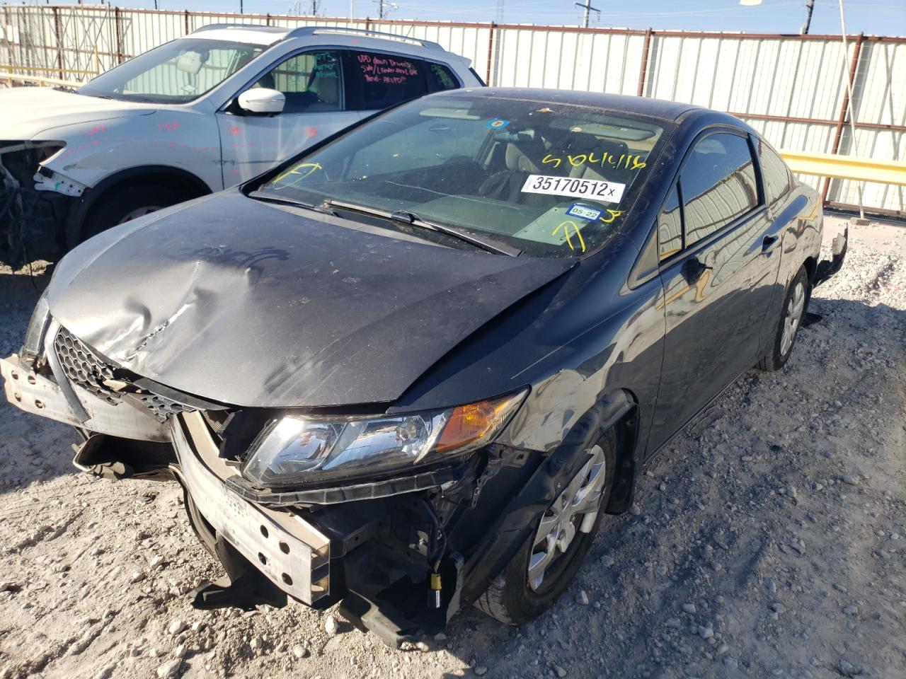 Photo 2 from auction – 2012 HONDA CIVIC LX with VIN 2HGFG3B55CH504416