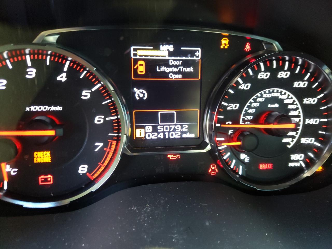 Photo 8 from auction – 2019 SUBARU WRX with VIN JF1VA1A63K9807225