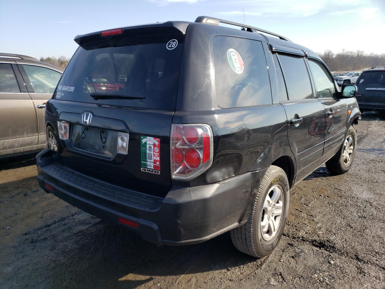 Photo 4 from auction – 2008 HONDA PILOT VP with VIN 5FNYF18288B049344