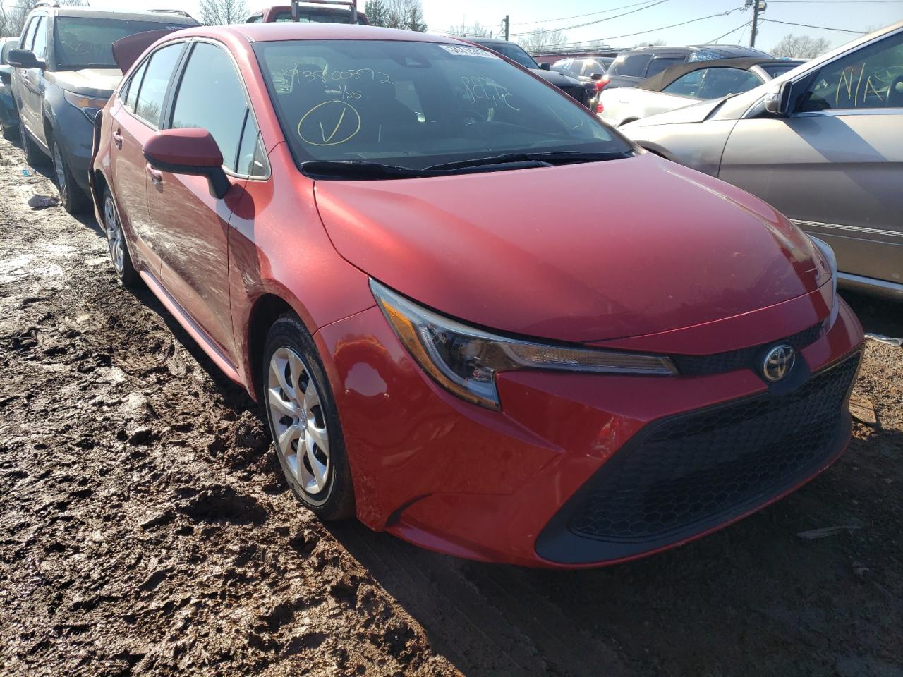 TOYOTA COROLLA LE 2020 with VIN 5YFEPRAE4LP097326 - Photo from auction
