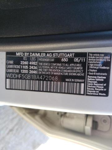 Photo 10 from auction – 2011 MERCEDES-BENZ E350 with VIN WDDHF5GB1BA472068