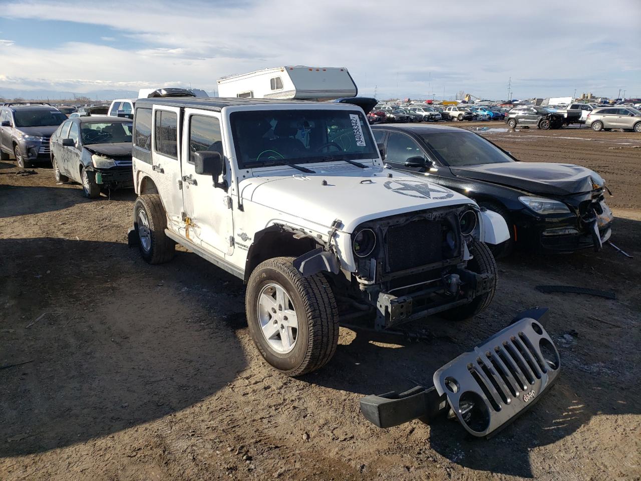 JEEP WRANGLER U 2014 with VIN 1C4BJWDG1EL183558 - Photo from auction