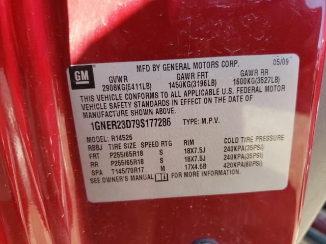 Photo 10 from auction – 2009 CHEVROLET TRAVERSE L with VIN 1GNER23D79S177286