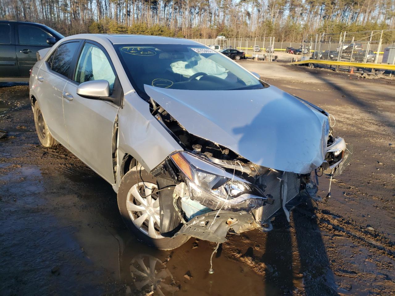 TOYOTA COROLLA L 2015 with VIN 2T1BURHE1FC308584 - Photo from auction