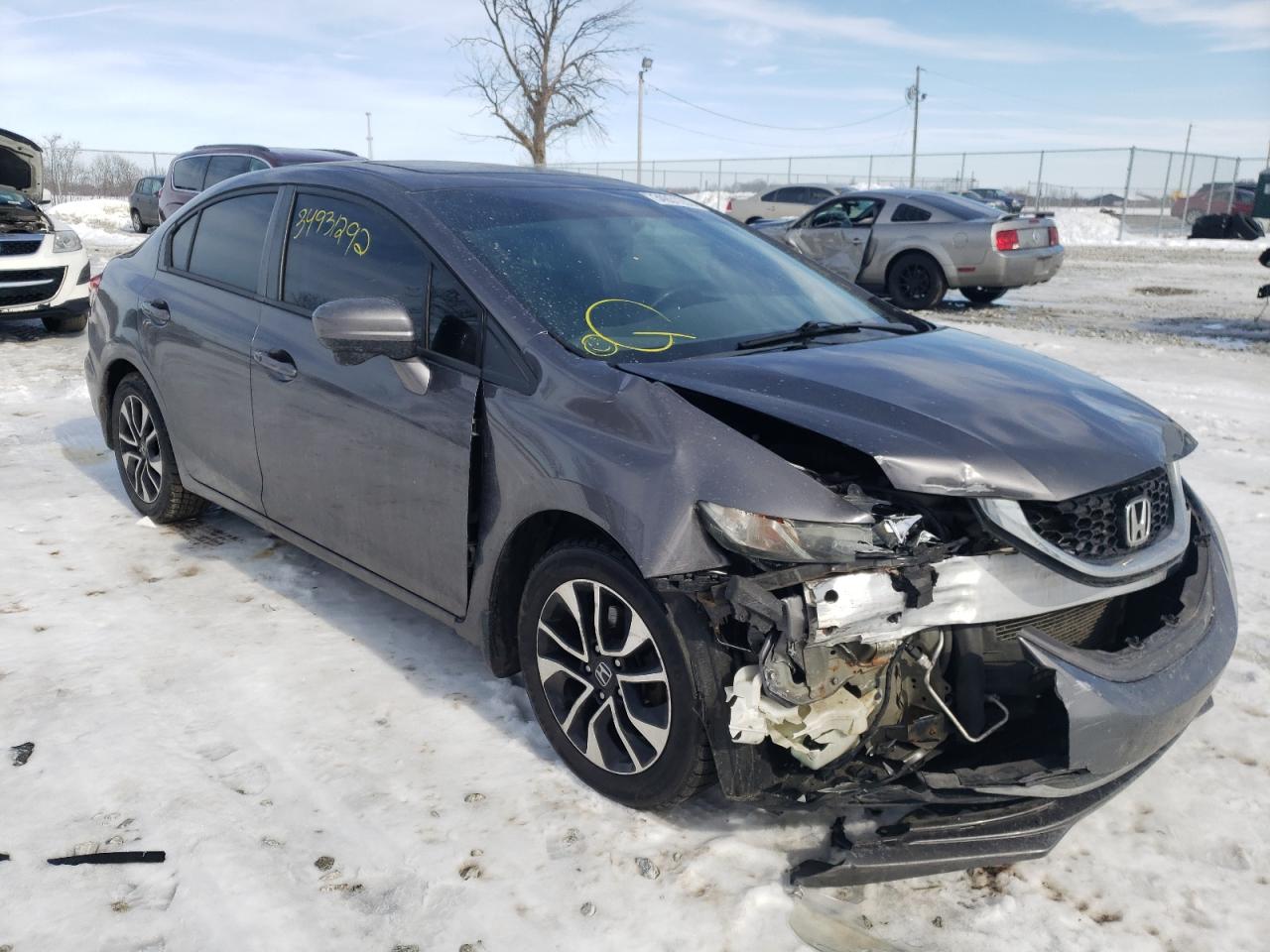 HONDA CIVIC EX 2014 with VIN 19XFB2F83EE033070 - Photo from auction