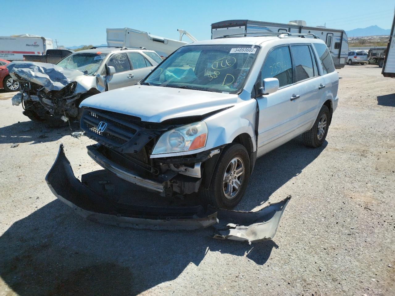 Photo 2 from auction – 2003 HONDA PILOT EX with VIN 2HKYF18403H560266