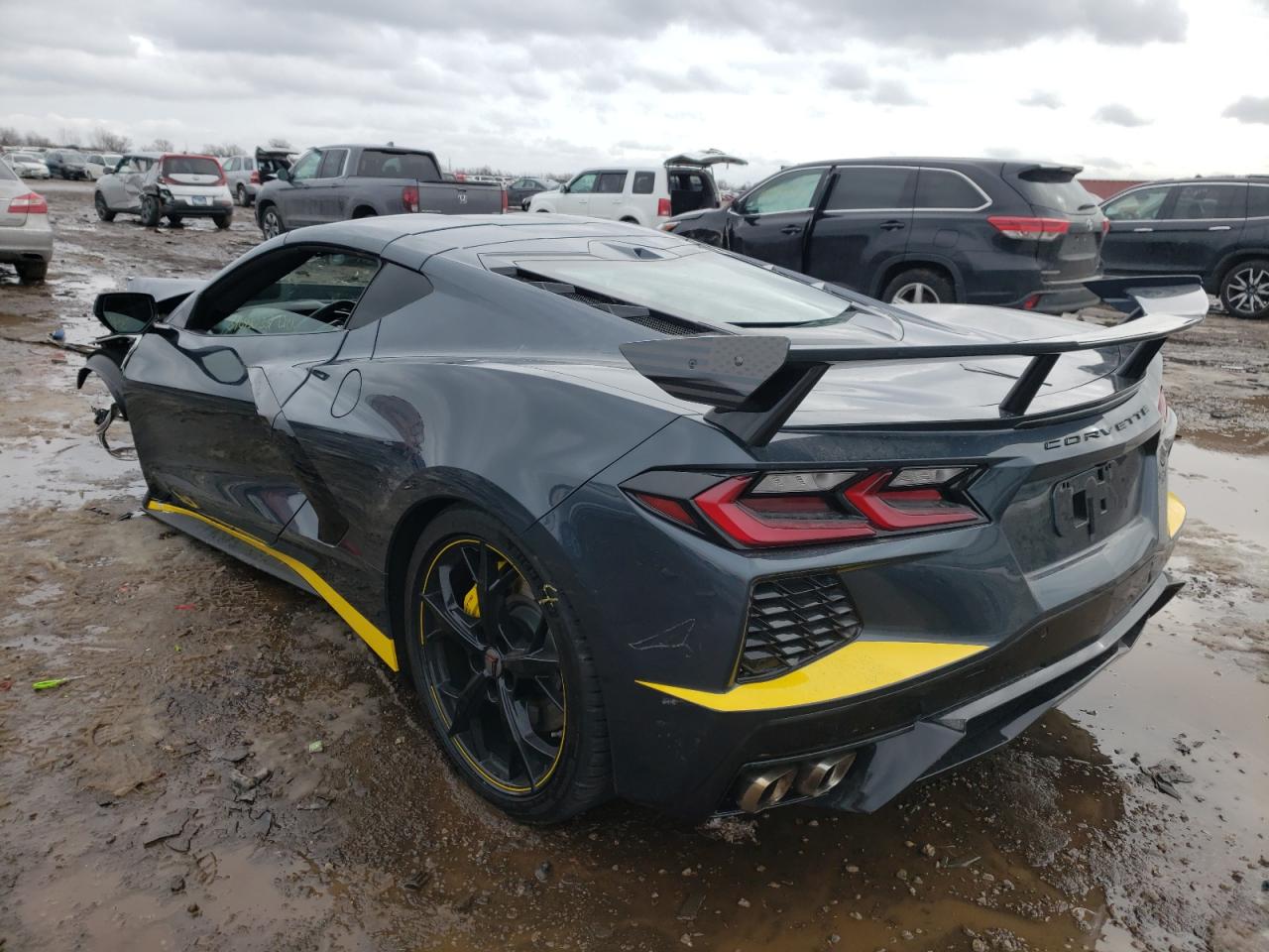 Photo 3 from auction – 2020 CHEVROLET CORVETTE S with VIN 1G1Y82D41L5102248