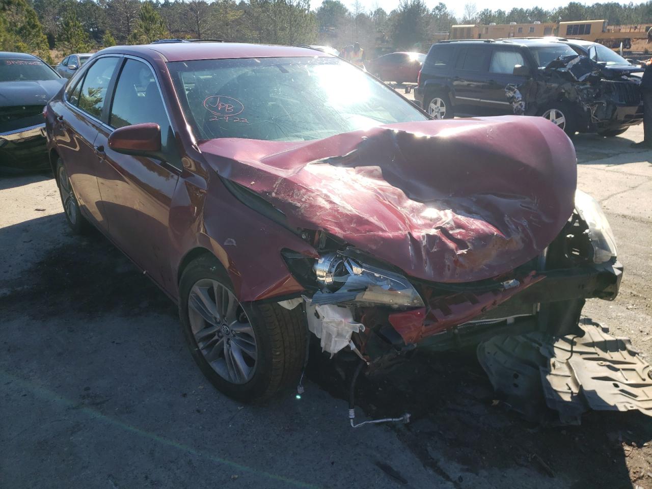 TOYOTA CAMRY LE 2015 with VIN 4T1BF1FK6FU994172 - Photo from auction