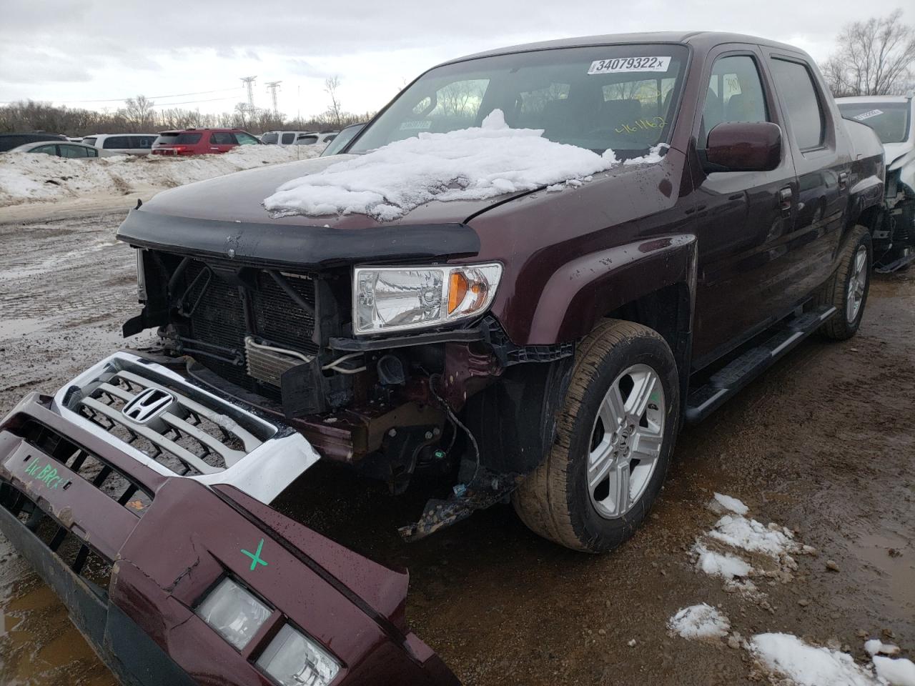 Photo 2 from auction – 2012 HONDA RIDGELINE with VIN 5FPYK1F51CB461162