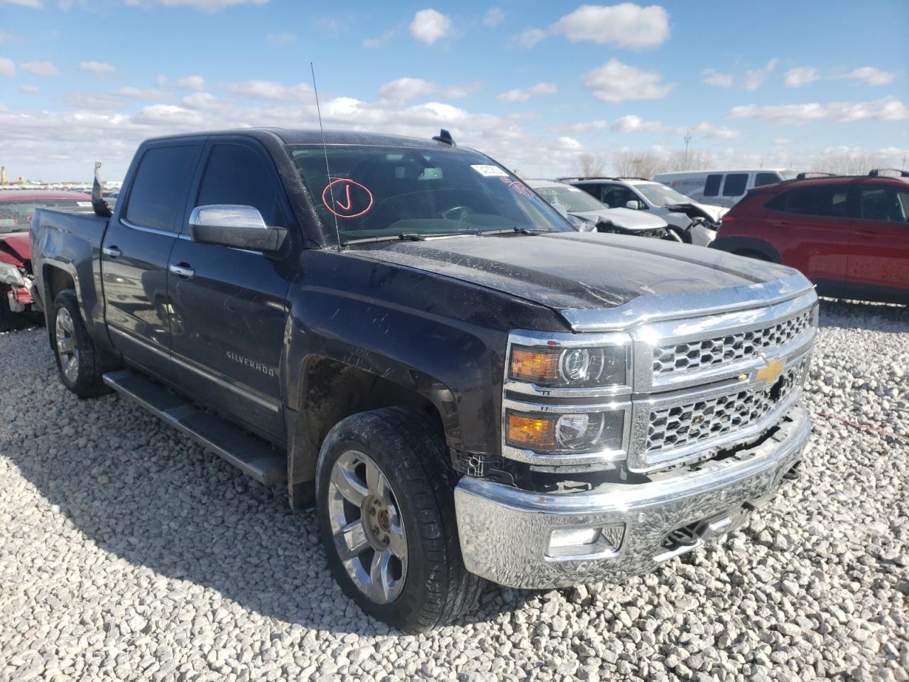 CHEVROLET SILVERADO 2015 with VIN 3GCUKSEC8FG244350 - Photo from auction