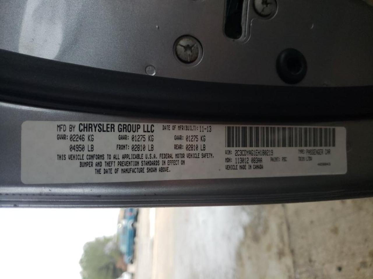 Photo 10 from auction – 2014 DODGE CHALLENGER with VIN 2C3CDYAG1EH180219