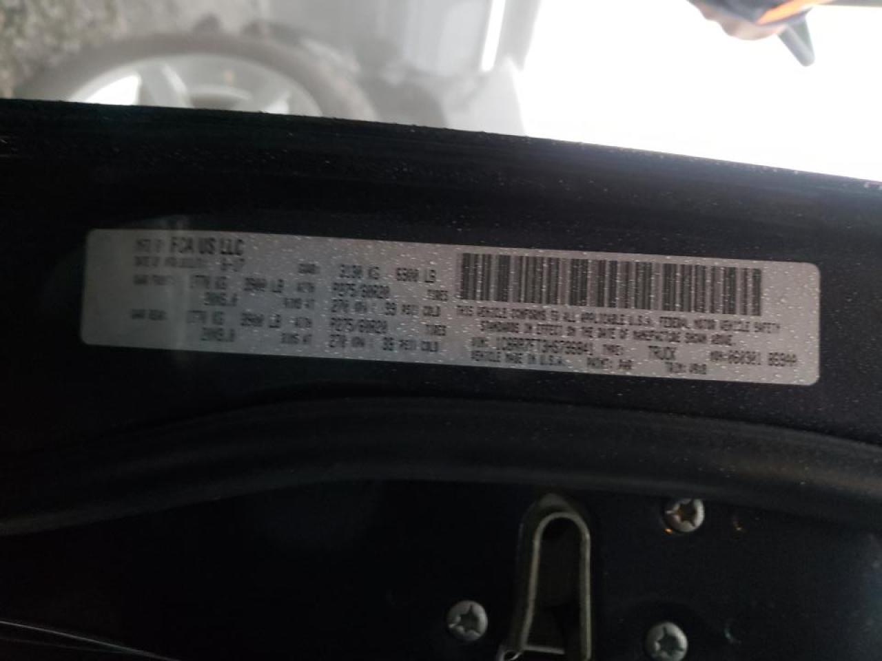 Photo 10 from auction – 2017 RAM 1500 ST with VIN 1C6RR7FT3HS796841