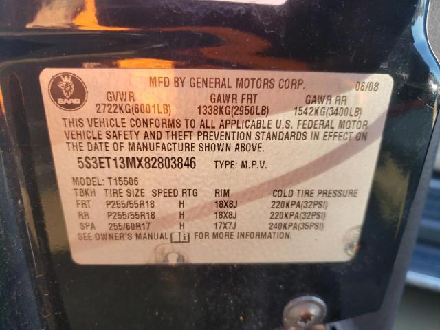Photo 10 from auction – 2008 SAAB 9-7X 5.3I with VIN 5S3ET13MX82803846