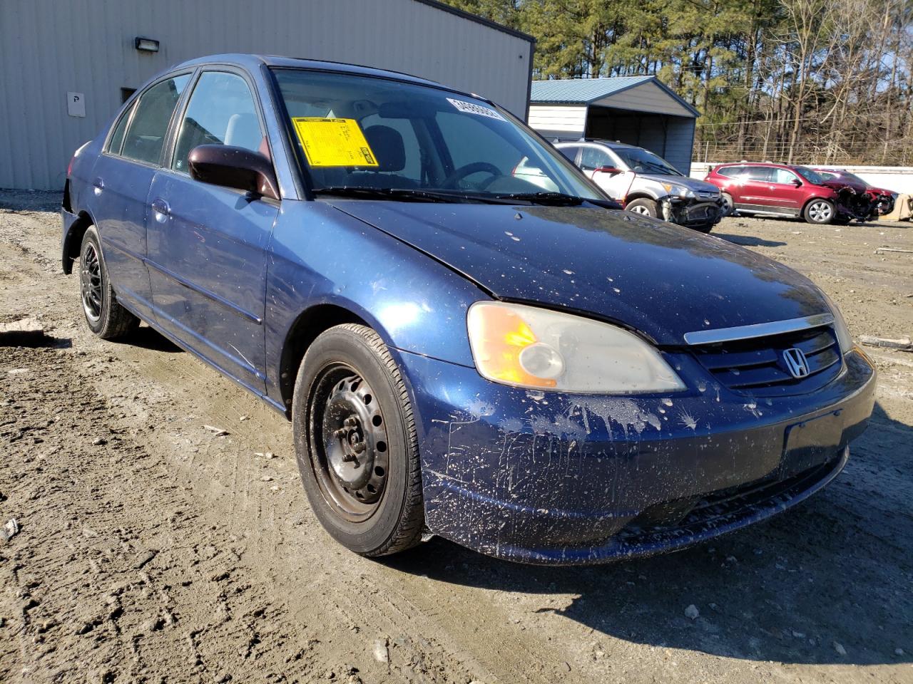 HONDA CIVIC EX 2001 with VIN 1HGES26731L012192 - Photo from auction