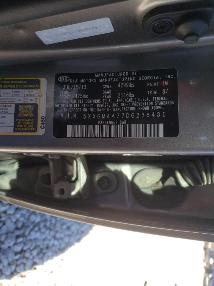Photo 10 from auction – 2013 KIA OPTIMA LX with VIN 5XXGM4A77DG236431
