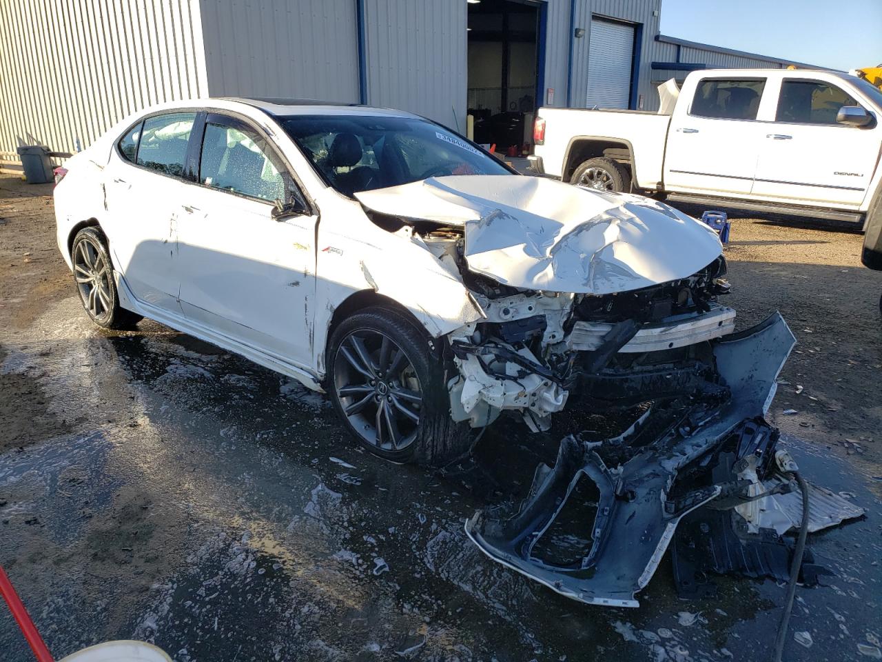 ACURA TLX TECH+A 2018 with VIN 19UUB3F64JA000377 - Photo from auction