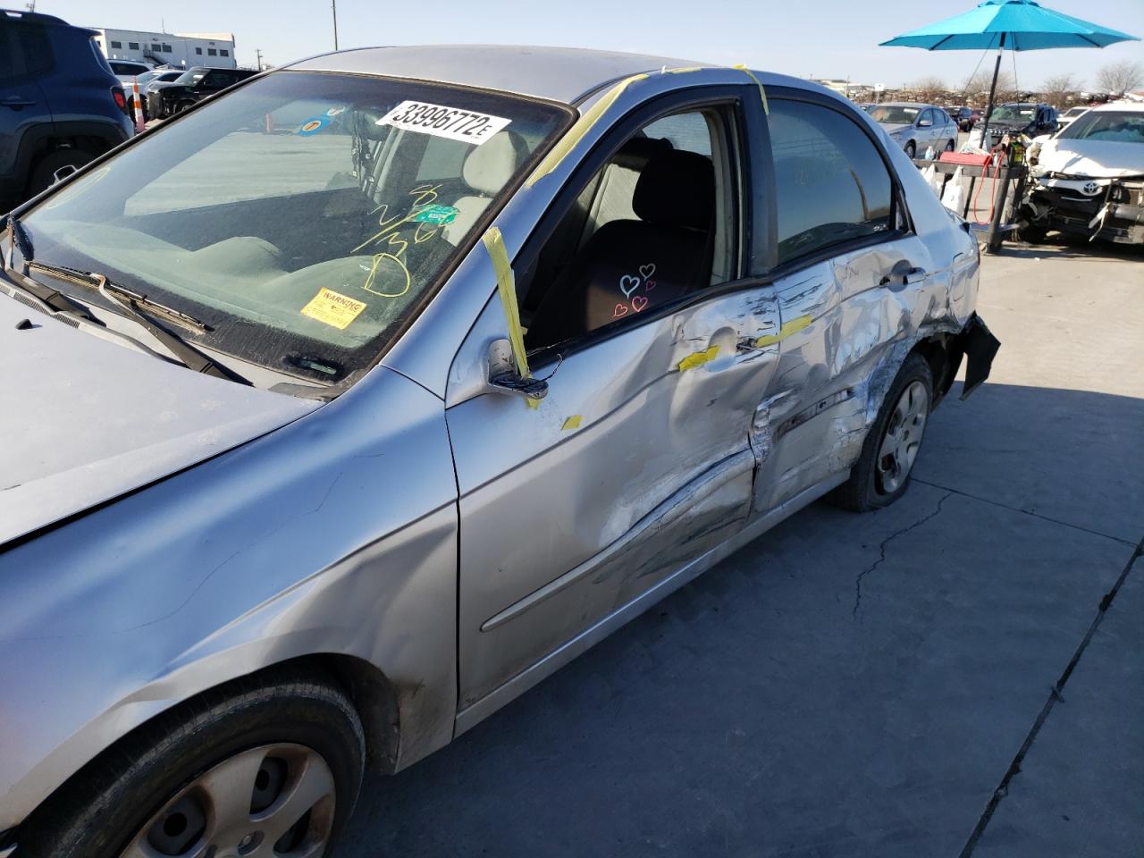 Photo 9 from auction – 2007 KIA SPECTRA EX with VIN KNAFE121775462492