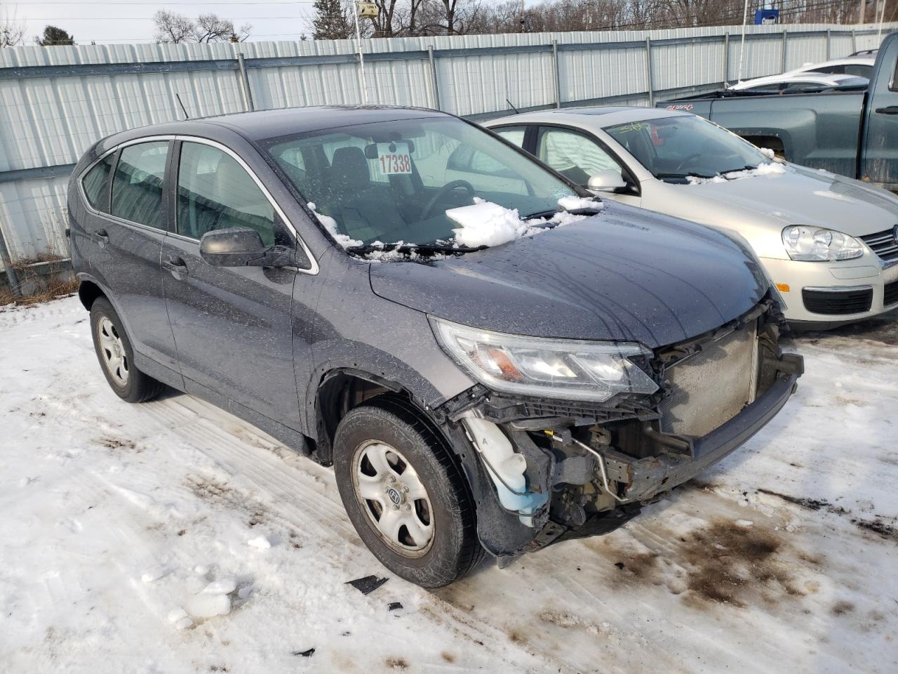 HONDA CR-V LX 2016 with VIN 2HKRM4H34GH677213 - Photo from auction