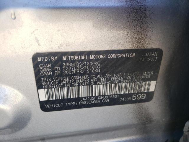 Photo 10 from auction – 2017 MITSUBISHI LANCER ES with VIN JA32U2FUXHU015501