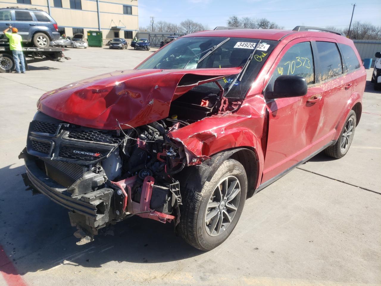 Photo 2 from auction – 2018 DODGE JOURNEY SE with VIN 3C4PDCAB7JT514131