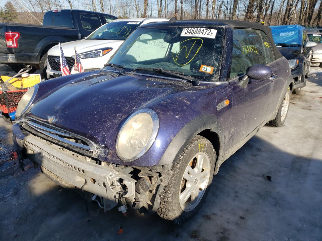 Photo 2 from auction – 2005 MINI COOPER with VIN WMWRF33585TF63334