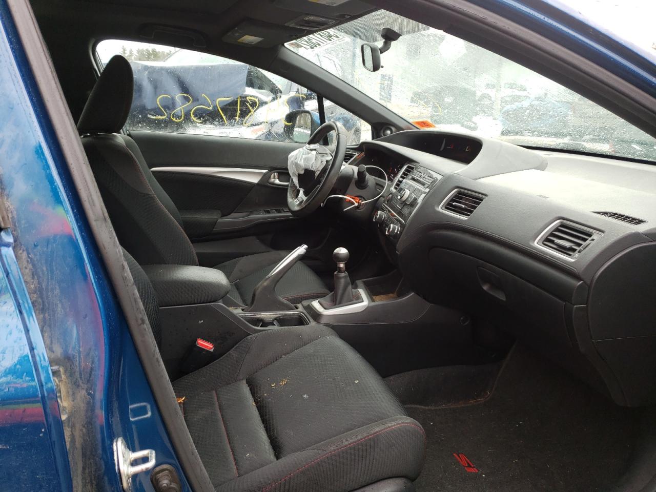 Photo 5 from auction – 2013 HONDA CIVIC SI with VIN 2HGFB6E54DH703695