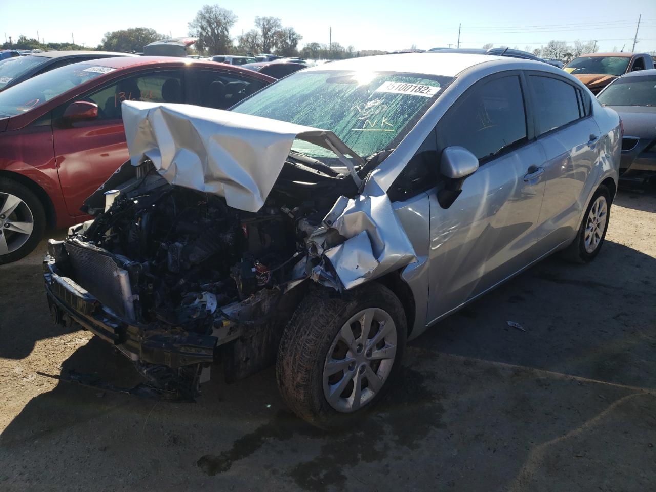 Photo 2 from auction – 2014 KIA RIO LX with VIN KNADM4A35E6361411
