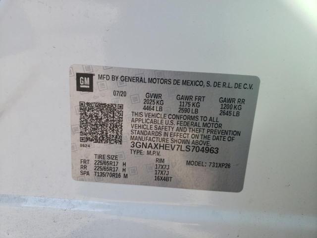Photo 10 from auction – 2020 CHEVROLET EQUINOX LS with VIN 3GNAXHEV7LS704963