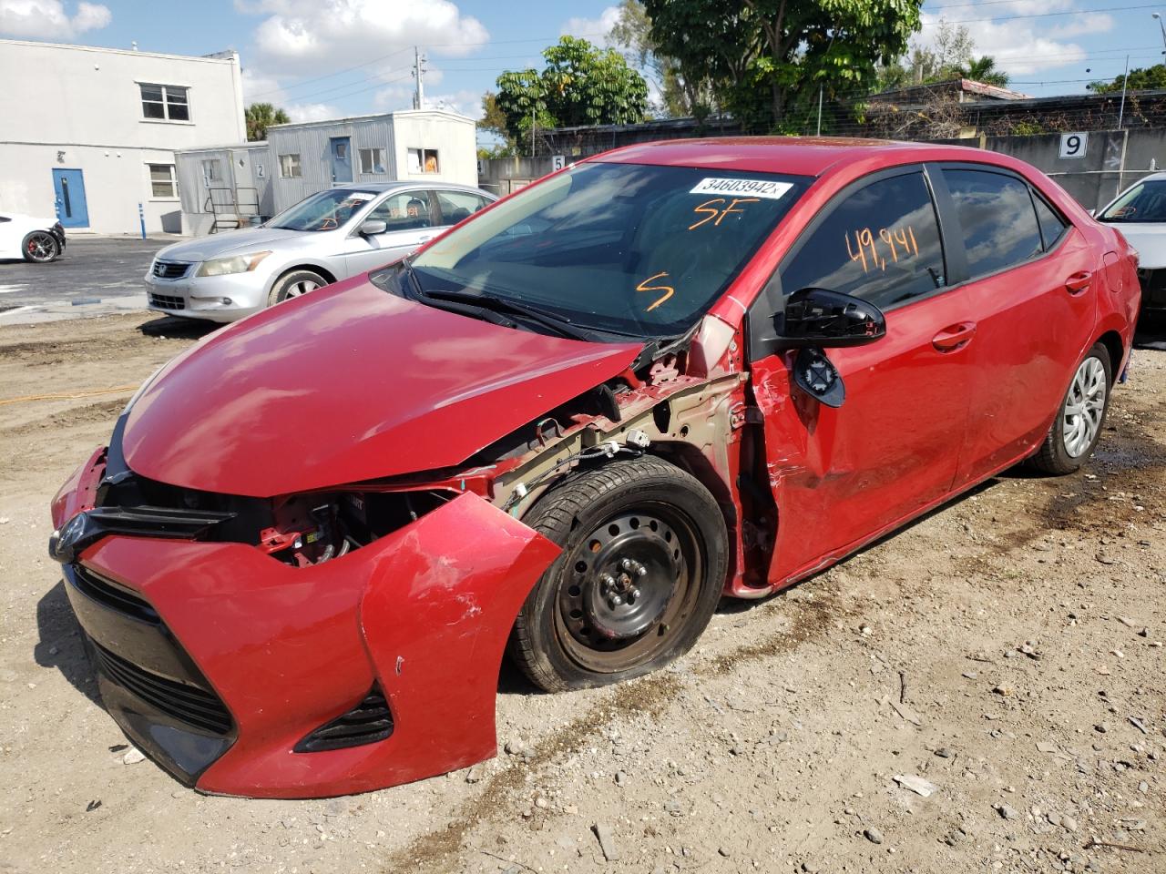 Photo 2 from auction – 2018 TOYOTA COROLLA L with VIN 2T1BURHEXJC990812
