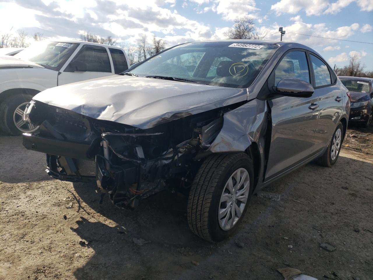 Photo 2 from auction – 2022 HYUNDAI ACCENT SE with VIN 3KPC24A67NE157167