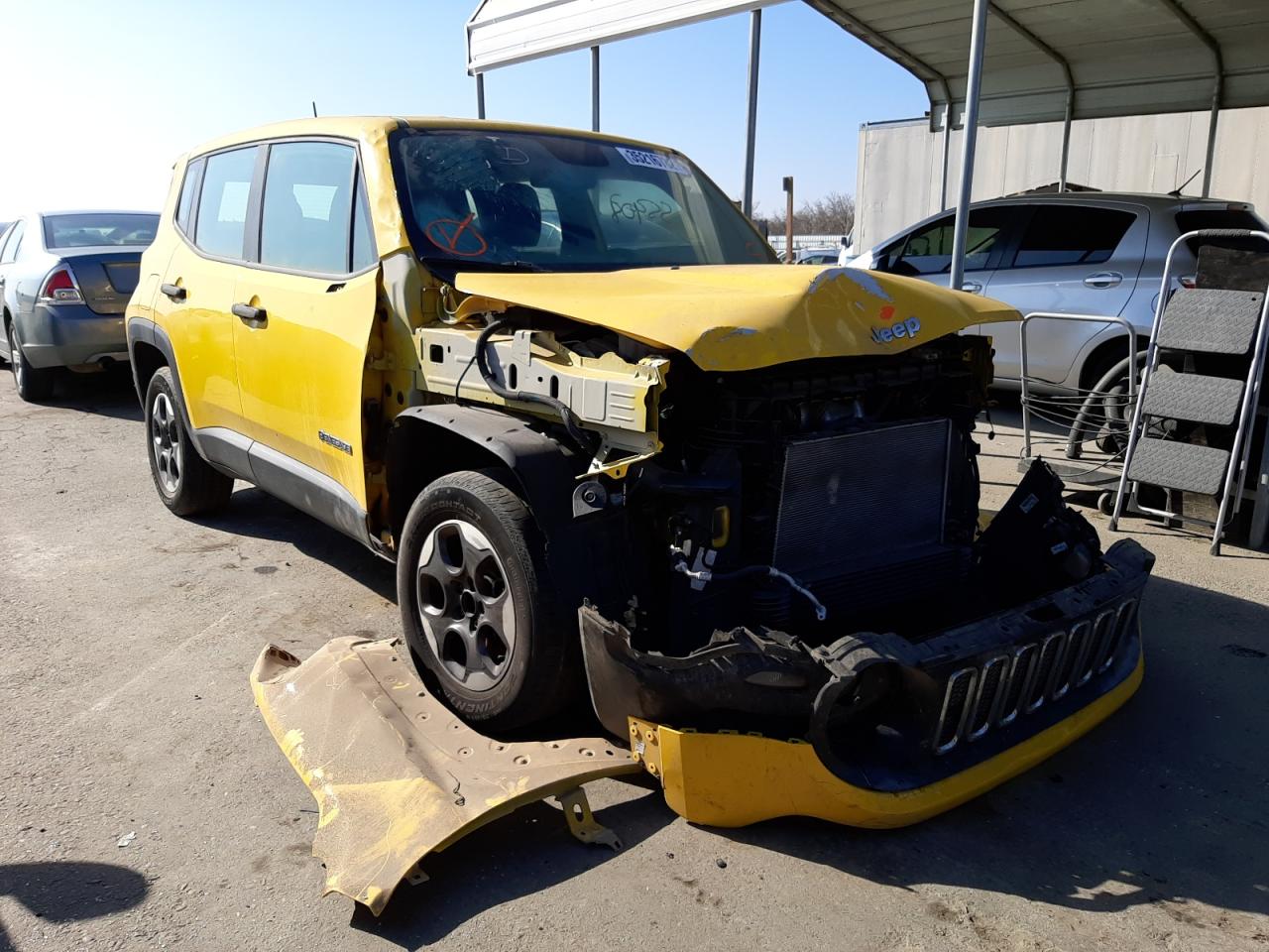 JEEP RENEGADE S 2015 with VIN ZACCJBAH9FPC22176 - Photo from auction