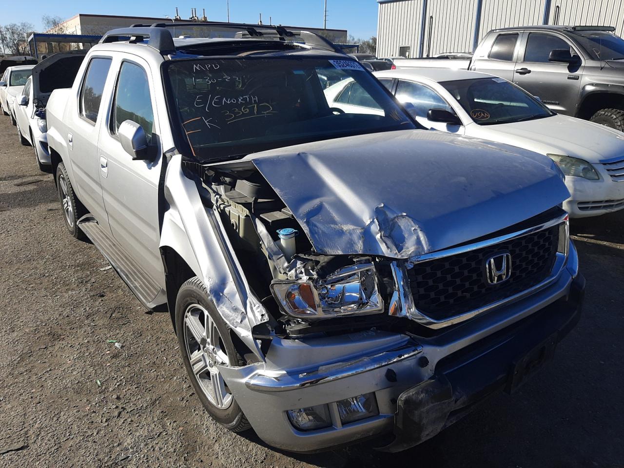 HONDA RIDGELINE 2011 with VIN 5FPYK1F53BB452283 - Photo from auction