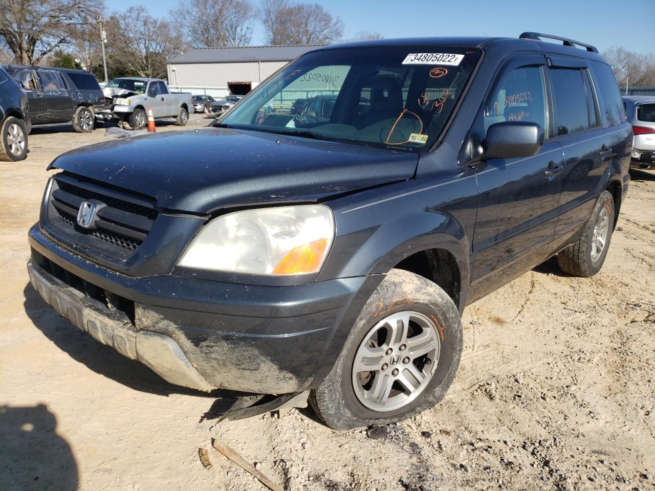 Photo 2 from auction – 2004 HONDA PILOT EXL with VIN 2HKYF18534H519642