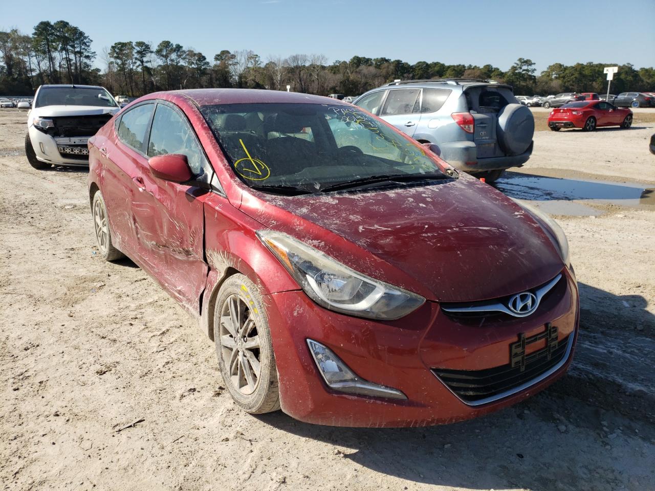 HYUNDAI ELANTRA SE 2016 with VIN 5NPDH4AE9GH658263 - Photo from auction
